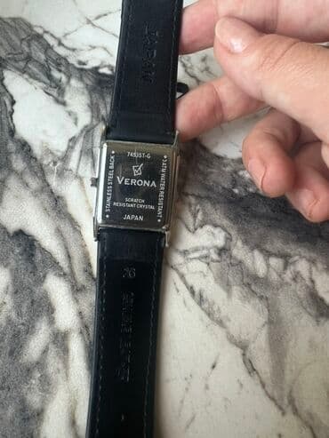 kişi ucun klassik qara kostyum: Qol saatı, rəng - Qara — 1