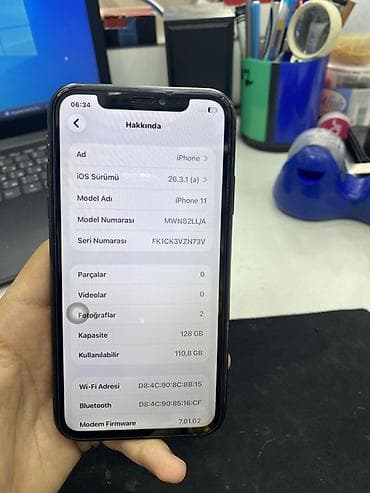 i̇pone 8 plus: IPhone 11, 128 GB, Qara — 9