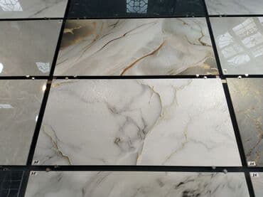 Ремонт и строительство: Ağ və qızılı damarlı keramika plitələr. Hamam, mətbəx və ya digər — 1