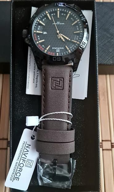 qizil brasletler: Yeni, Qol saatı, NaviForce, rəng - Qara — 6