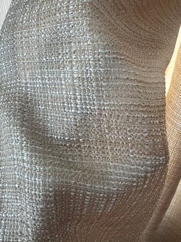 rcd pərdə: Bej rəngli pərdə dəsti - Tərkib: qalın teksturalı bej fon pərdələr və — 2