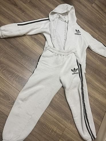 Adidas üçzolaqlı idman dəsti - Rəng: ağ, qara zolaqlar - Tərkib — 5