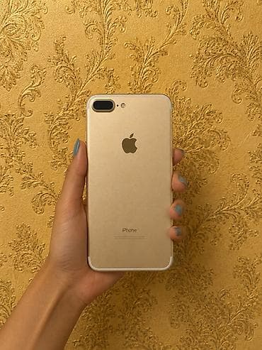 electronics iphone: IPhone 7 Plus, 128 GB, Qızılı, Barmaq izi — 1