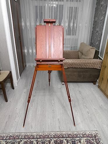 lövhə yazı: Taşınabilən rəssam molberti və boyaq çantası-kofresi - Material: ağac — 6