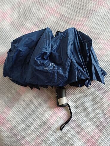 Qamaklar: Kompakt qatlanan çətir – mavi rəng - Günəş və yağışdan qorunma üçün — 2