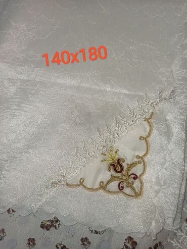 zeferan satisi: İşlənmiş rəng - Ağ Satin Süfrə — 2