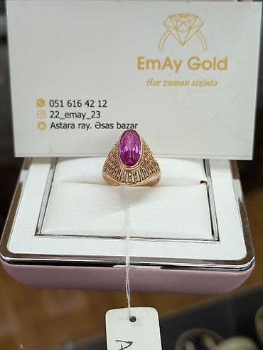 işlənmiş geyimlər: Üzük, Sarı qızıl — 2