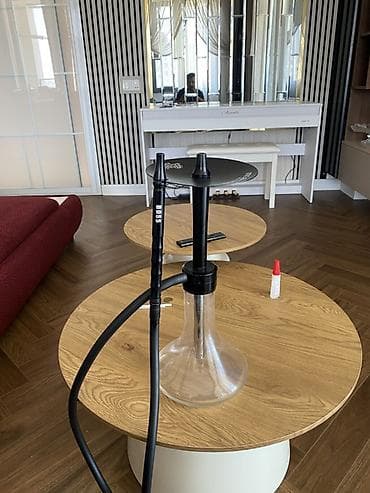 Şüşə kolba və metal gövdəli nargilə seti - Müasir, minimalist dizayn lalafo.az -da Şüşə kolba və metal gövdəli nargilə seti - Müasir, minimalist dizayn