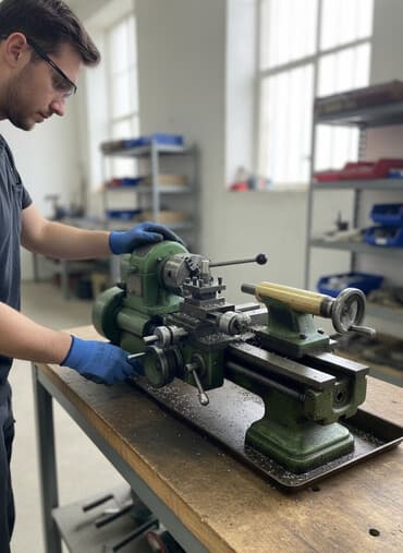 Metall üçün torno dəzgahı və alt şkaf stendi - Tip: Universal metal