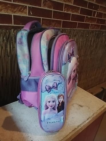 mektebli canta: Disney Frozen II mövzulu məktəb çantası dəsti - Dizayn: Elsa, Anna və — 2