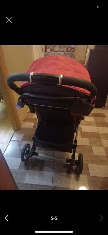 usaq evcikleri: Capella uşaq arabası - Rəng: qırmızı/qara - Geniş, tam qapanan — 5