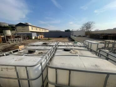 demir vaqonlarin satisi: IBC konteynerlər (kub tanklar) – 1000 litr - Həcm: təxminən 1000 L - — 4