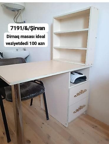 dolablar ve qiymetleri: Düz masa, Siyirməli, Polkalı, Kredit yoxdur — 1