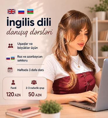 ingilis dili dersleri: Repetitor, Rus dili, Azərbaycan dili, İmtahanlara hazırlıq, Abituriyent hazırlığı — 1