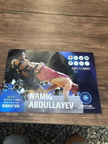 yağlı kağız: Məhsul: Avtoqraflı afişa – Wrestling U17 World Championships, Baku’26 — 1