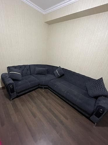 Künc divan, Açılmayan, Bazasız, Vеlur parça, Çatdırılma yoxdur — 2