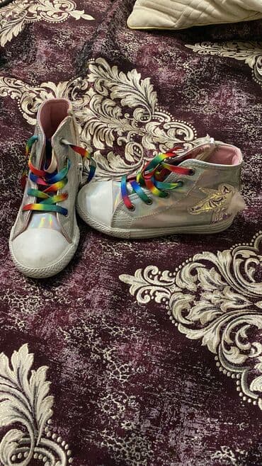 детские спортивные туфли: Uşaq ayaqqabıları dəsti 1) Qara trikotaj slip-on krossovkalar - — 7