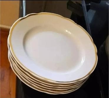 en ucuz notebook: СССР.1964г.
Москва.Б.У.М.

100% Фарфор. 

6шт,т,дм,20см. 

Новые — 1