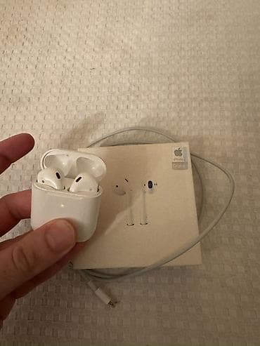 Беспроводные (Bluetooth) Наушники, Apple, цвет - Белый