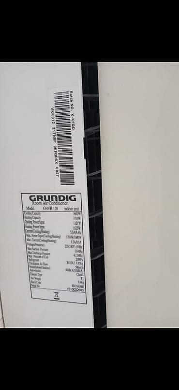 islenmis iphone x: Grundig split tipli kondisioner – model GHVH 120 (divar tipi, otaq — 3