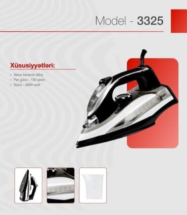 köhnə ütü: Buxarlı ütü, Silver, Kredit yoxdur, Pulsuz çatdırılma — 1