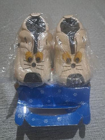 Uşaq ayaqqabısı – həqiqi dəri, heyvan üzü dizaynlı - Material: yumşaq — 6