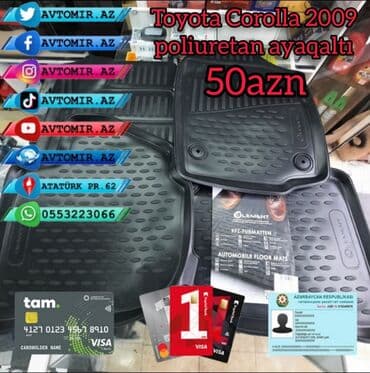 аренда хонда фит для такси в бишкеке: Toyota corolla 2009 poliuretan ayaqaltı 50azn *avtomir.Az* / atatürk — 1