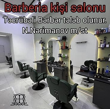 bər bər: Bərbər tələb olunur, Fiks edilmiş ödəniş, 1-2 illik təcrübə — 2