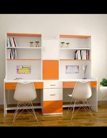 tek taxtlar: Oğlan və qız üçün, Yeni, Siyirməli, Yazı masası, Stulsuz — 16