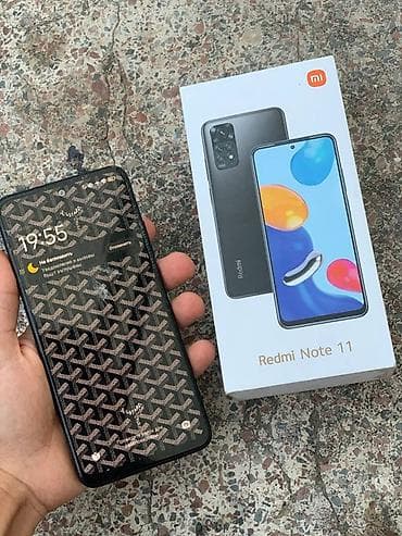 Redmi Note 11, 128 GB, rəng - Boz, Qırıq, Sensor, Barmaq izi — 1