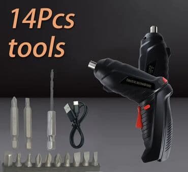 запчасти для шуруповерта: Elektrik Tornavida Seti – 14 hissə Xüsusiyyətlər: - 90° dönə bilən — 3