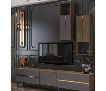 mebleri: Yeni, Düz TV altlığı, Polkalı, Laminat, Türkiyə — 4