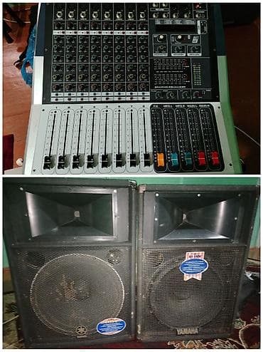 Velosipedlər: Səhnə səsi üçün tam sistem dəsti - Gücləndiricili mikser pultu: 8 — 1