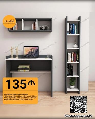 стол нержавейка: Kompüter masası, Yeni, Açılmayan, Laminat, Dördbucaq masa — 11