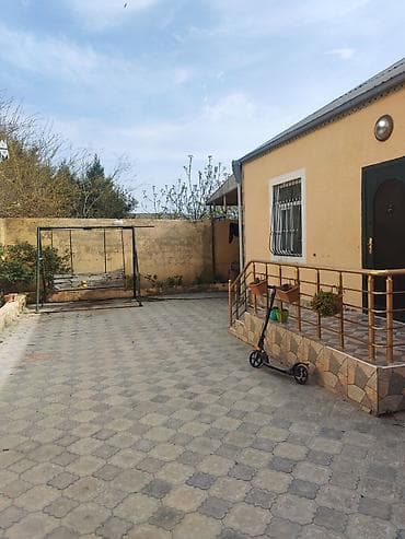 kireditle heyet evleri: Tam mebellə döşənmiş həyət evi - Planlama: geniş qonaq otağı, 3 yataq — 4