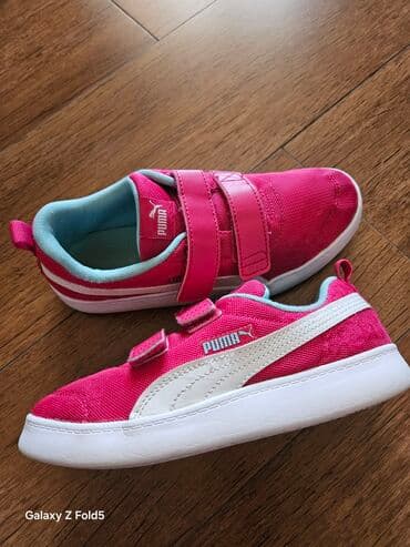 uşaq ağ krossovkaları: Krossovka, Qız üçün, 35, Puma — 2