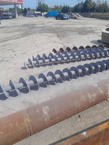 Şnek.150,200,250,300,400 mm-lik şneklər.Svay.Nagd və ya ilə bank yolu