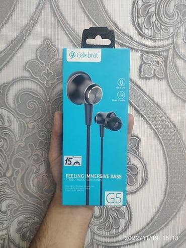 qulaqci: Yeni Simli Qulaqcıqlar, Celebrat, rəng - Qara — 1