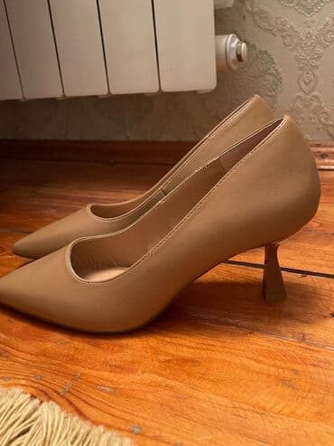 4xl nece razmerdi: Tuflilər, Ölçü: 41, rəng - Bej, Yeni — 1