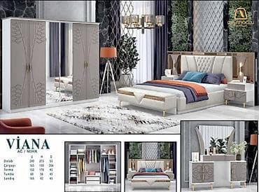 Yataq otağı dəstləri: İkinəfərlik çarpayı, Dolab, Termo, Tumba, Yeni — 1