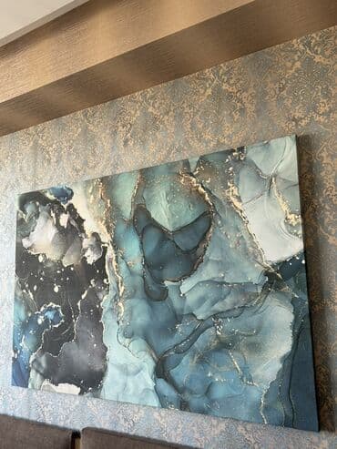 pox şəkli: Abstrakt dizaynlı böyük ölçülü divar tablo - Texnika: üslubunda — 3