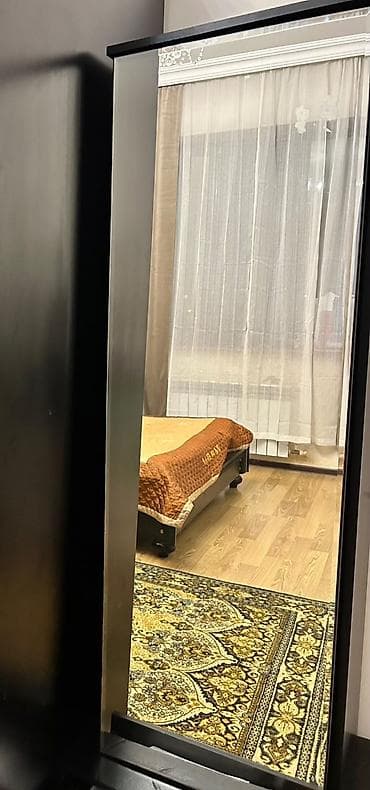 Yataq otağı mebel dəsti - Rəng: qara, dekorativ gümüş çərçivə — 4