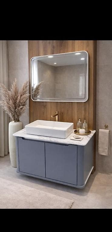 Qiymət razılığına gəlmək olar Müasir vann otağı üçün lavabolu şkaf