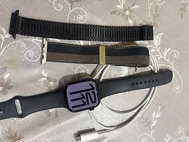 realme saat: Təzədir,100 pil Apple Watch Series 10 (46mm), qara rəng — 2