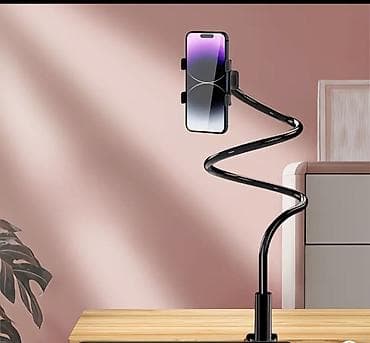 Техника и электроника: Universal çevik telefon planşet tutacağı – masa, çarpayı və divar üçün — 2