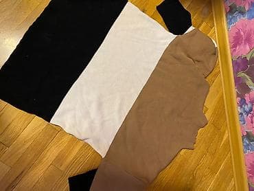 maral şəkilli qadın sviterləri: Qadın üst geyimləri 1) Zolaqlı boğazlı sviter - Rəng: ağ üzərində — 2