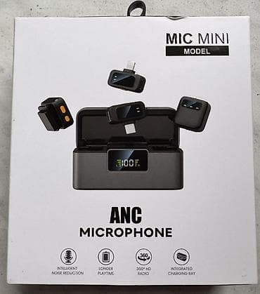 piyaner kalonka: Məhsul: MIC MINI ANC Microphone seti Xüsusiyyətlər: - Aktiv səs-küyün — 1