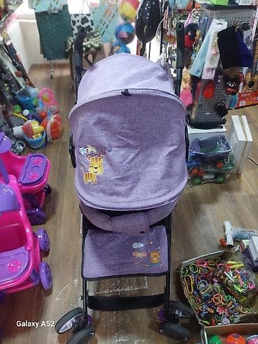 Коляски: Uşaq arabası – bənövşəyi rəng, yüngül və kompakt - Konstruksiya — 2