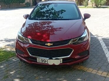 yağış sensoru: Chevrolet Cruze sedan – qırmızı (metalik) rəngdə, 4 qapı, arxa “CRUZE” — 4