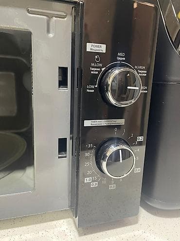 Mikrodalğalı sobalar: Mikrodalğalı soba Toshiba, Ayrıca dayanan, Mikrodalğalar ilə, rəng - Qara, Yeni — 3